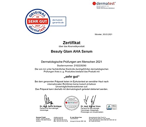 Fruchtsäurepeeling Beauty Glam Gesicht mit 5% AHA