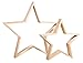 Produktbild Rayher Holz-Rahmen Sterne Set, 2 Holz-Sterne, 35 cm und 24,5 cm ø, weihnachtliche Dekoration, 62829000