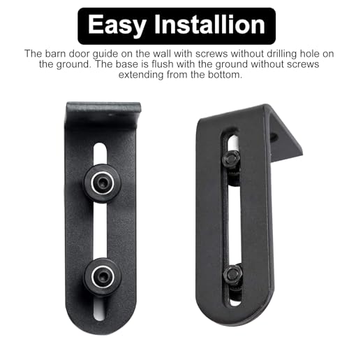 2 PCS Schiebetürsystem Laufschiene Bodenführung Schiebetür: Nizirioo 8-in-1 Schiebetürsystem Schiebetür Bodenführung Schiebetürführung Bodenführung Wand Perfekt für alle Schiebetüren mit Handsch