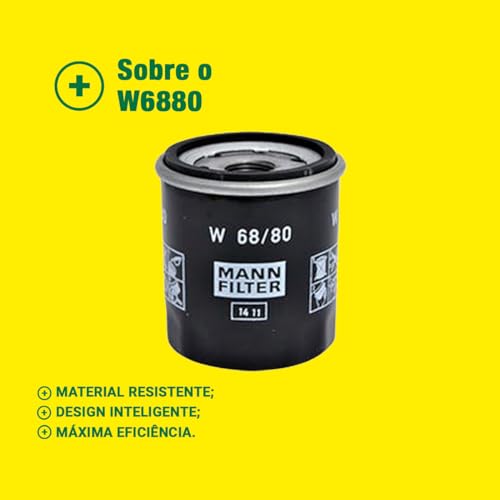 MANN-FILTER Original, Filtro do Óleo Blindado, W6880 para Toyota, Suzuki