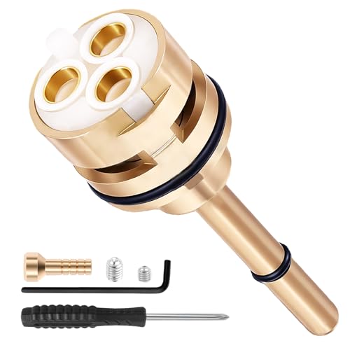 6 Setting Way Diverter Cartridge Precision-Compatible With Delta RP51919 for Delta R22000 R11000 Shower Diverter Seal Prevent Leaks Rust-Resistant Brass construction 6 Function Diverter Valve Trim Kit
