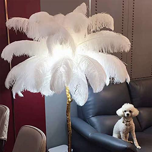 Plumes d'autruche blanches pour centre de table de mariage champêtre