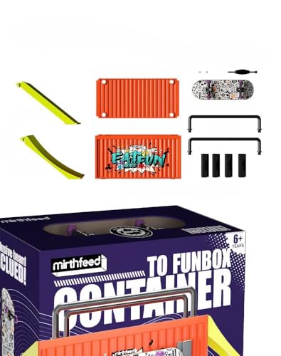 BIGH Fingerboard Container Finger-Rampe aus natürlichem Ahornholz, professionelles Fingerboard, Fingerskate, Fingerspielzeug, Geschenk, Skate Finger, Weiß