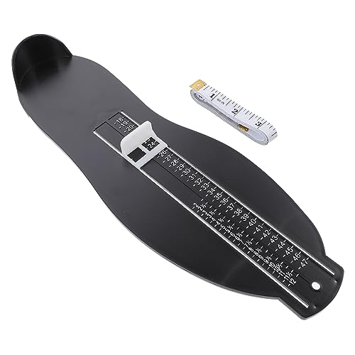 SOIMISS 2 Piezas Dispositivo de medición de pies de medición Tamaño del pie piedra de afilar medir el tamaño del pie niños regla de pies para medir adultos el plastico