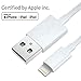 Produktbild Ladekabel Lightning Kabel [Apple MFi Zertifiziert], Schneller Laden Premium Qualität Lightning Datenkabel 100% Kompatibel mit iPhone X/XR/XS Max 8 Plus/7 Plus iPhone 6/7/8 iPad Air (1M, weiß)