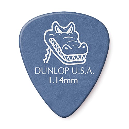JIM DUNLOP - 417F114 Lot de 24 médiators Gator Grip 1,14 mm, bleu