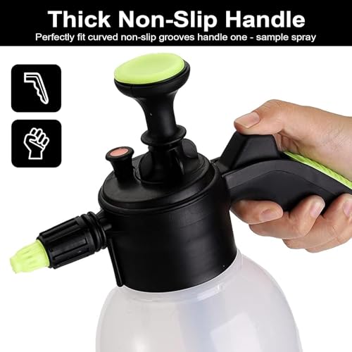 Image of Neptune Simplify Farming 2 Liter Hand Pressure Spray Bottle | Snow Foam Pump Sprayer with 2 Nozzles | Multipurpose for Garden Watering, Car Wash, Plant Care, Home & Outdoor Cleaning