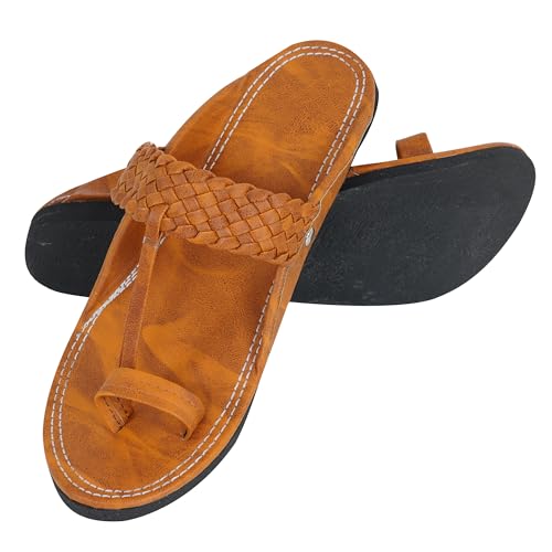 Image of DFR Ethnic Sandals For Boys Men, Comfortable Men's Rajasthani Slipper Chappals