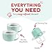 Dash My Mug Ice Cream Maker - Makes Single Serving of Gelato, Frozen Yogurt, Sorbet & More - Easy to Clean & Use - Aqua, 2 Bowls