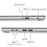 Acer Aspire Go 15 (AG15-72P-52M0) laptop, wyświetlacz FHD IPS 15,6", Intel Core 5 120U, 16 GB RAM, 512 GB SSD, karta graficzna Intel, Windows 11, klawiatura QWERTY, srebrna