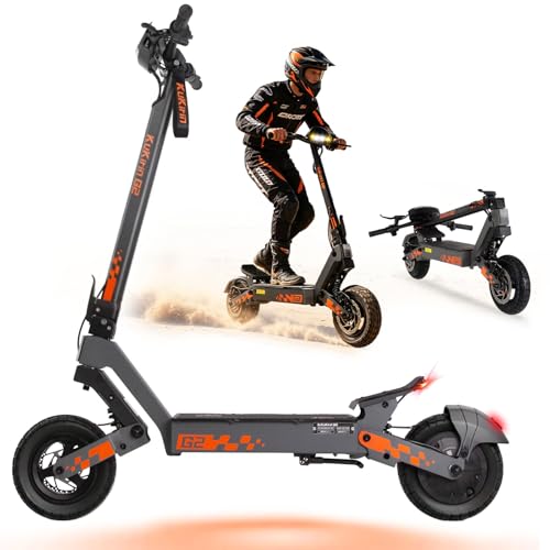 G2 Patinete Eléctrico Adultos Homologado DGT - 55-65km Autonomía Batería 48V 15.6Ah, Doble Freno, Ruedas 10' Tubeless,Sistema de Doble suspensión Patinete electrico Unisex,IPX4,Carga 120KG