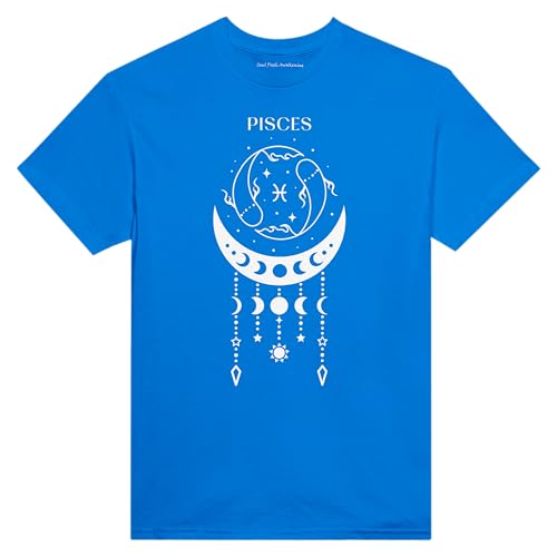 T-shirt col rond Poissons confortable et durable pour l'astrologie