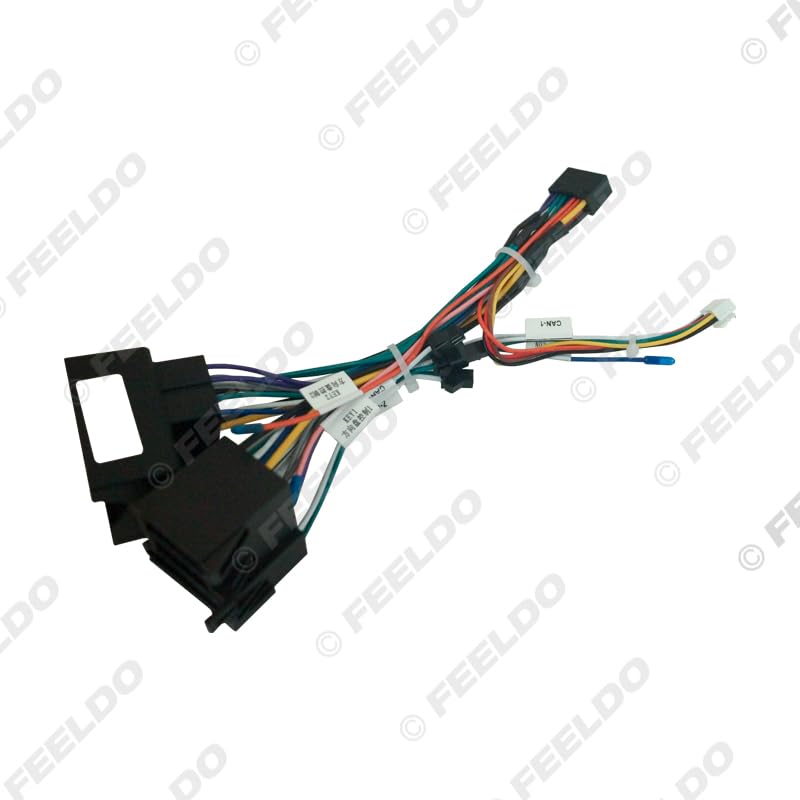 Car for Audio Wiring Harness with Canbus Box for Mercedes-Benz B200 Aftermarket 16pin CD/DVD Stereo Installation Wire Adapter - (Color Name: Harness CANBUS Box)