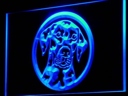 ADVPRO i666-b Dalmatian Dog Pet Shop Neon Light Sign