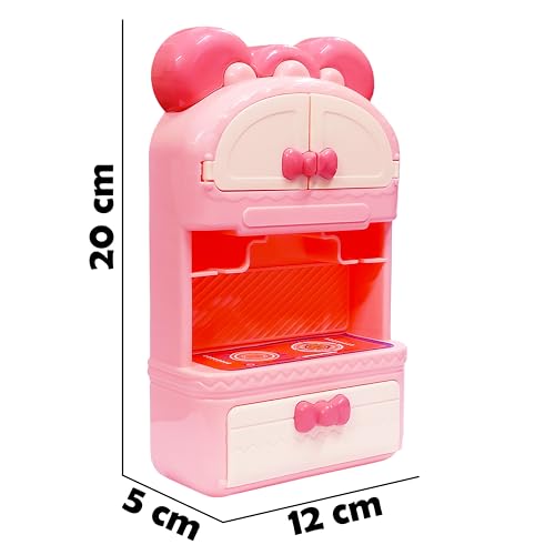 Image of VGRASSP Little Kitchen Set Toy for Kids with Simulating Small Cooking Accessories - Portable On-The-Go Pretend Play Toy for Boys and Girls - Color As Per Stock (Little Kitchen)
