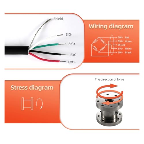 Sensor de par y celda de carga de 200Nm para medicion de torsion no continua 3