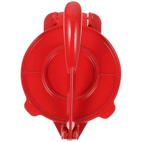 Presse à tortillas rouge 16,5 cm en aluminium antiadhésif pour pâtes maison