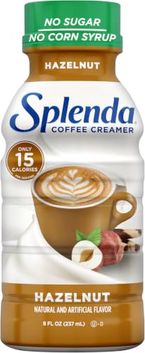 Image of SPLENDA Sugar Free, Low Calorie Hazelnut Coffee Creamer, 8 Fl Ounces Bottle (Pack of 6)