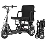 Elektromobil Für Senioren, 8A/25 Km Elektromobil Klappbar Und Leicht,Elektrischer Rollstuhl, Mobilitätsroller Mit 3 Rädern, Dreirad Erwachsene, Elektroroller Mit Sitz