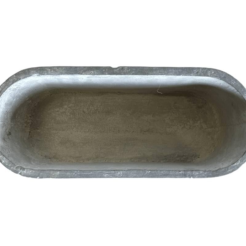 Jardiniere de Balcon ou Fenêtre Balconnière Vasque Bac en Fonte Grise 12x15,5x36cm