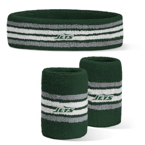 Image of For Bare Feet NFL Officially Licensed Team Logo Headband & Wristband Combo Pack Team Color OSFM