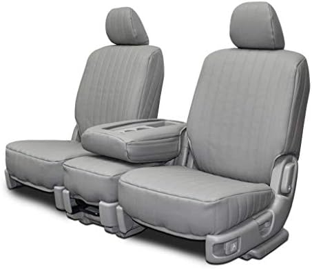 Custom Seat Covers for Lexus LX470-570 Front Low Back Seats - Silver Vinyl