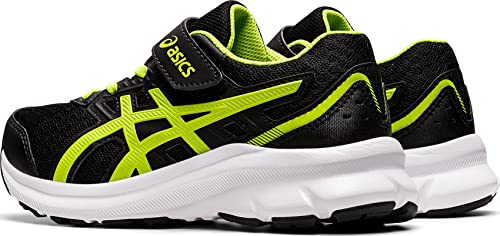 ASICS Jolt 3 pièces, Baskets Garçon Unisex Kinder, Black Hazard Green, 31.5 EU