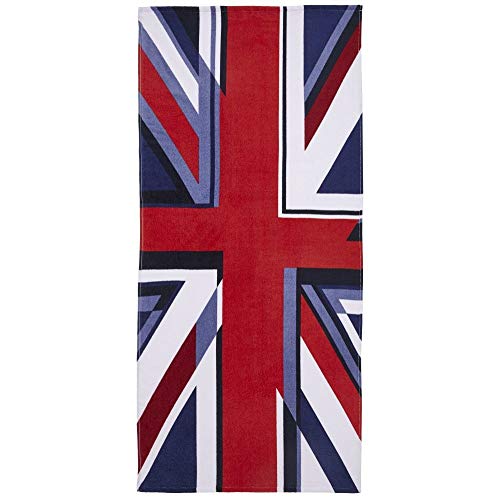 Preisvergleich Produktbild Catherine Lansfield Strandtuch Union Jack, 76 x 160 cm