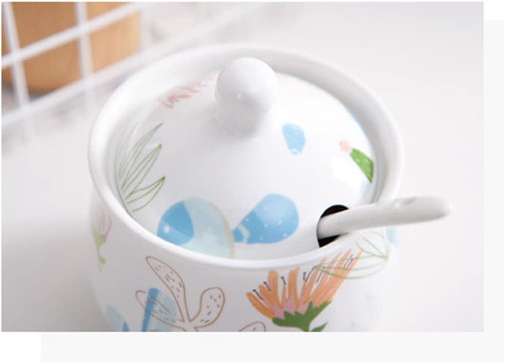 Kitchen Spice Tool Ceramic Spice Jar Seasoning Box Seasoning Bottle Jar Seasoning Bottle