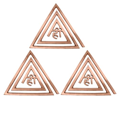 Image of Copper Hii Helix | 6 Inch | Energy Booster Vastu Remedy | Vastu Helix Remedy for Zone Correction | Zonal Placement - SE | Pack of 3