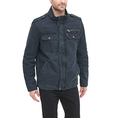 Image of LEVI'S Men's Washed Cotton Military Jacket (Regular & Big & Tall Sizes)