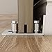 JUGREAT Barn Door Floor Guide Stainless Steel,Sliding Door Guides Floor Mount,Adjustable Roller Wall Mounted Floor Guide for Door Thick Up to 2 1/8 inches, Flush Bottom Design-1 Pack