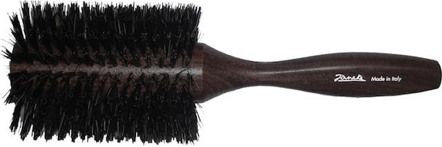 Dark Wood Brush Bubinga Body And Black Bristles- 2.5 Inches Diameter