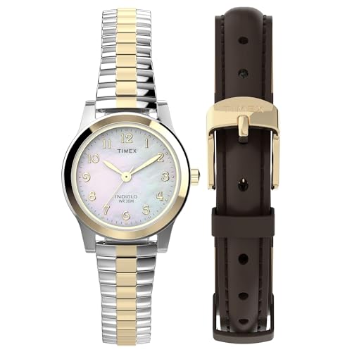 Image of TIMEX Essex Round 25mm White Dial Analog Women Watch - TWG063400JQ