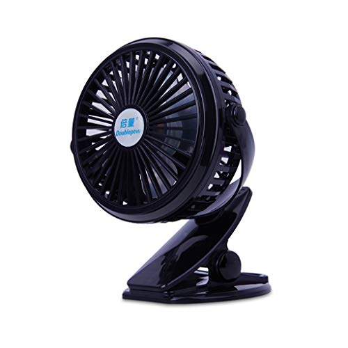 Elektrischer Ventilator, wiederaufladbar, Mini, tragbar, ultra-leise, Desktop-Handheld-USB-Ventilator (Farbe: Schwarz).