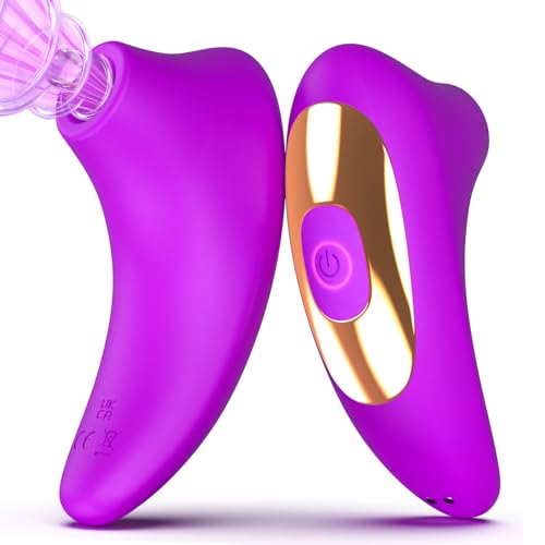 Sucking Vibrator Sex Toys - Rose Sucker Vibrators with 10 Suction & Vibrating Modes for Clitoral Nipple Anal Stimulation, Adult Sex Toy for Women Female or Couples Pleasure