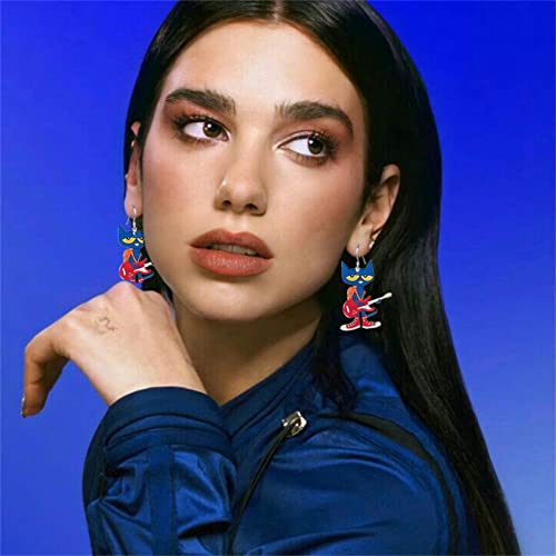 WCRAZYE Funny Acrylic Teacher Animal Drop Dangle Earrings for Women Cute Cat Dog Elephant Book Reading Earrings for Teacher4