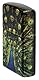Zippo Sturmfeuerzeug - Peacock, 540° Tumbled Brass, Fusion - Nachfüllbar - Wiederverwendbar - Windfestes Design - Geschenkbox - Made in USA