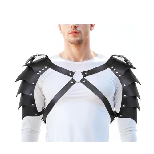 Men's Harness Belt Costume, PU Leather Body Chest for Men Sexy Punk Body Harness Belt, Adjustable Buckle Clothes Outfits, Nightclub Cosplay Clubwear #YZ212