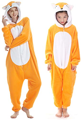 Pigiama per Adulti, Unisex, Motivo Unicorno, Adatto per Halloween, Carnevale Fox. XXX-Large