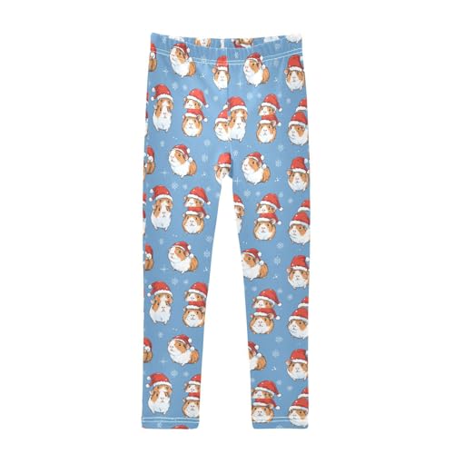 Girls Leggings Little Guinea Pigs in Santa Hats Toddler Girls Clothes Leggings for Girls Toddler Girls Leggings 3-4T