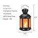 Vintage Decorative Lanterns Battery Powered LED, with 6 Hours Timer,Indoor/Outdoor,Small Lanterns Decor for Christmas,black-1pc
