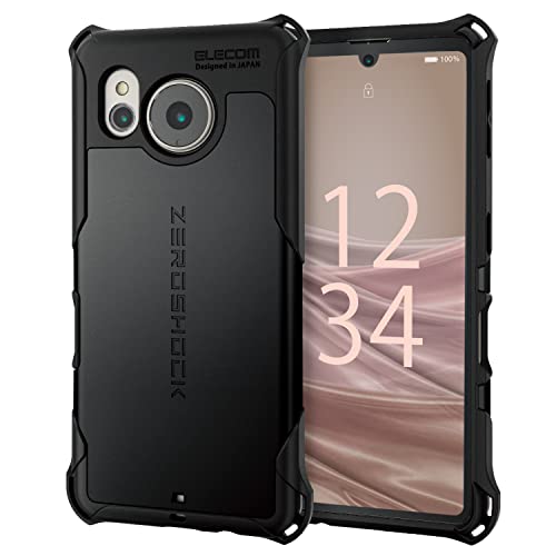 �G���R�� AQUOS sense7 [ SH-53C | SHG10 ] �P�[�X �J�o�[ �ϏՌ� �Ռ��z�� ZEROSHOCK [�l�p�_���p�[/�_�u�����C���[�\��/�n�j�J���\��] �X�g���b�v�z�[���t�� �u���b�N PM-S226ZEROBK