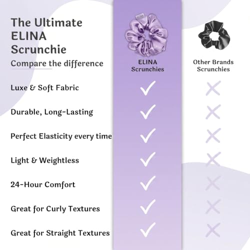 Image of Elina 12 Pcs Luxury Satin Scrunchies Set Anti-Hair-Breakage, Silk Hair Ties Set For Girls, Women Elastic Rubber, Best Gift For Mom, Sister, Friends (Pack of 12)(Oceanic Multi Colors)