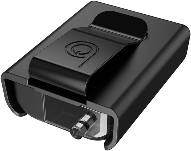BELTRON Protective Case for Tandem Mobi Pump with Built-in Metal Belt Clip (Strong & Durable Case for Tandem Diabetes Care Mobi Insulin Pump) - Black
