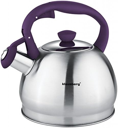 Klausberg Stovetop Induction Stainless Steel Whistling Kettle 1.8 Litre KB - 7043 (Purple)