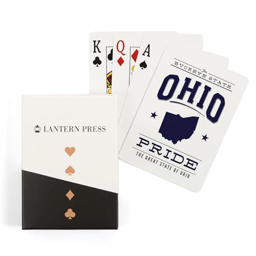 Lantern Press BARAJA Póker 52 CARTAS Azul Blanco