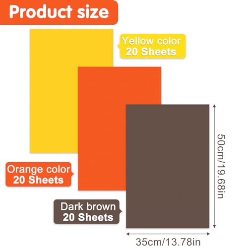 Image of NEBURORA Fall Tissue Paper for Gift Bags 60 Sheets Autumn Gift Wrap Paper 3 Fall Colors for Thanksgiving's Day Harvest Birthday Halloween Theme Party Decoration Gift Packaging