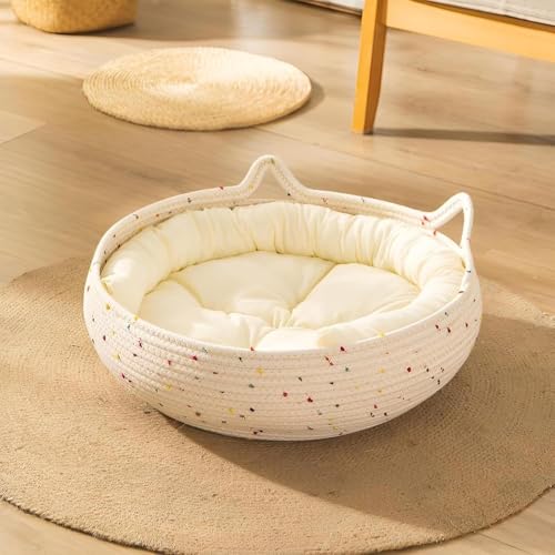 Lit rond pour chats et petits chiens pour decoration maison moderne
