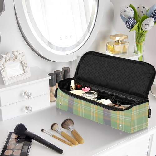 GuoChe Heating Tools Travel Bag Organizer with Iron Mat Classic Plaid Pattern miniatura 7